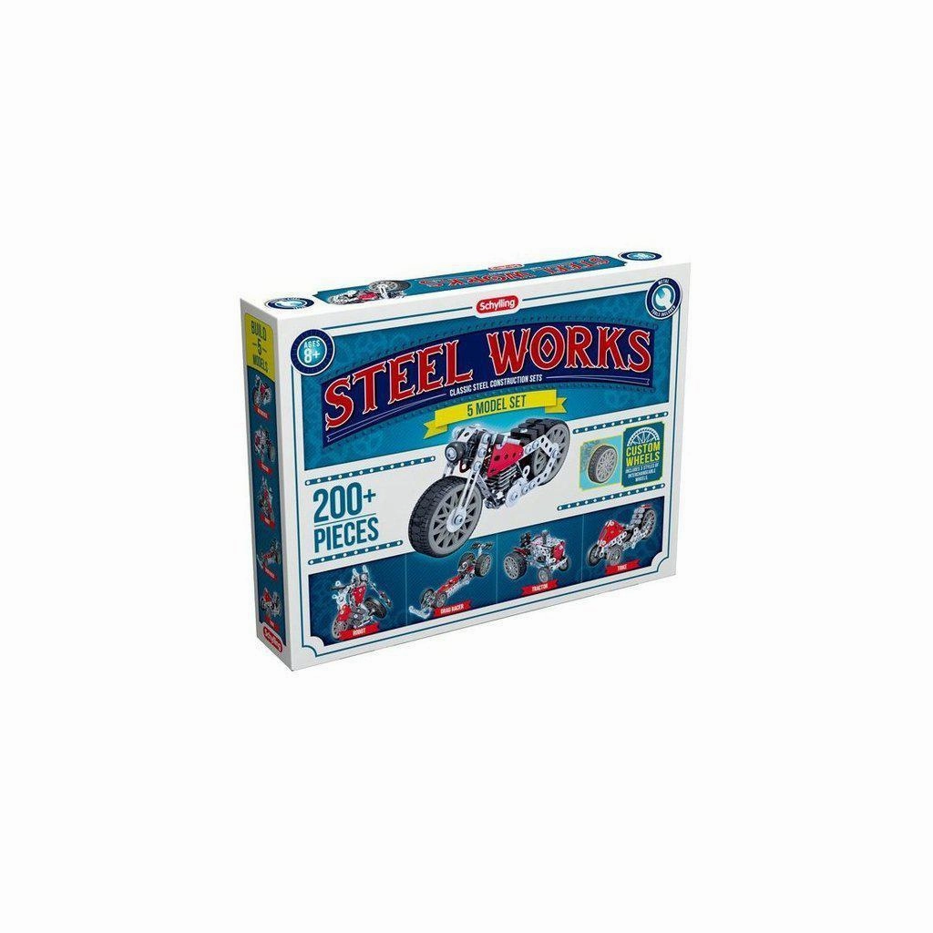 Schylling Toys Steel Works 5 Model Set