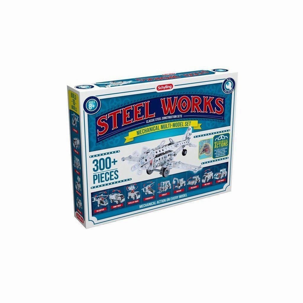Schylling Toys Steel Works Mechanical Multi-Model Set