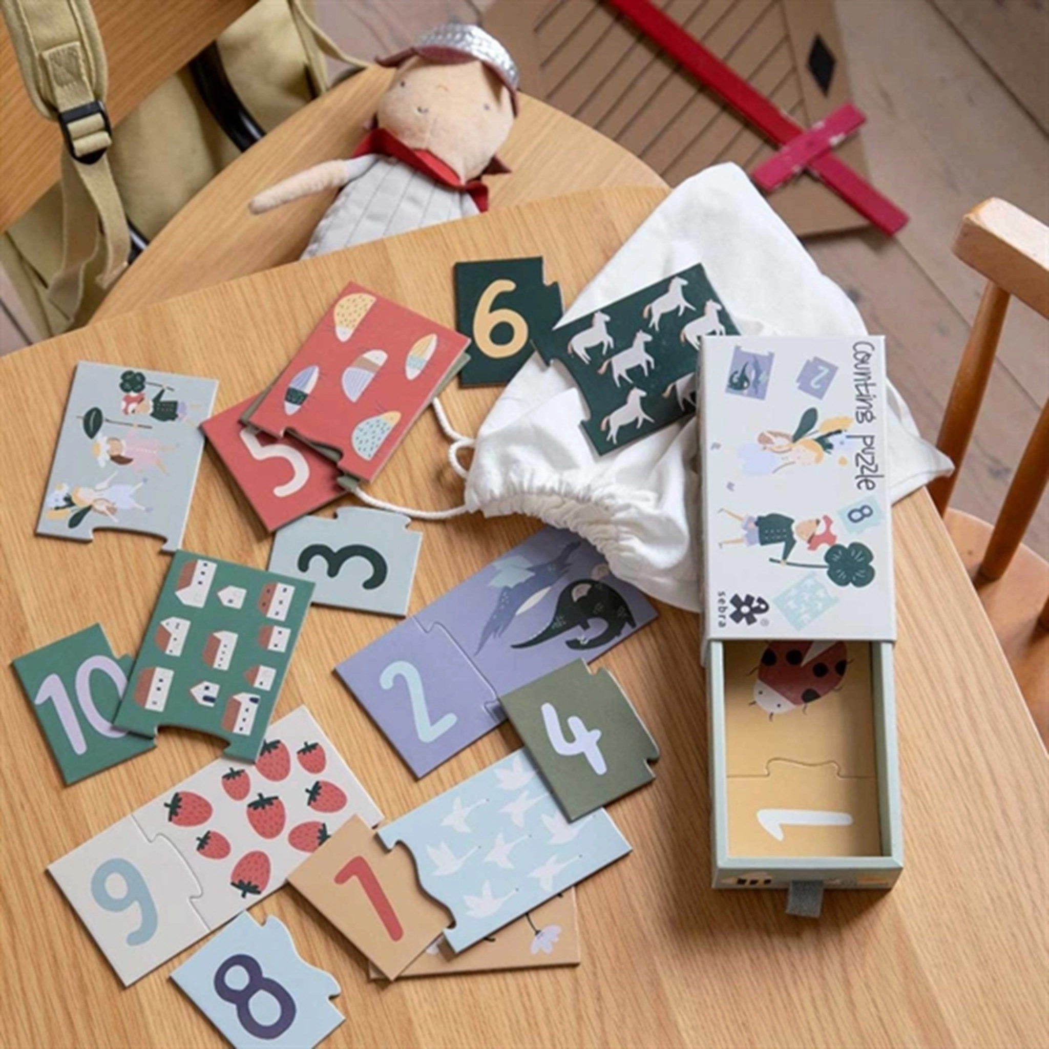 Sebra Counting Puzzle 1-10 Pixie Dragon
