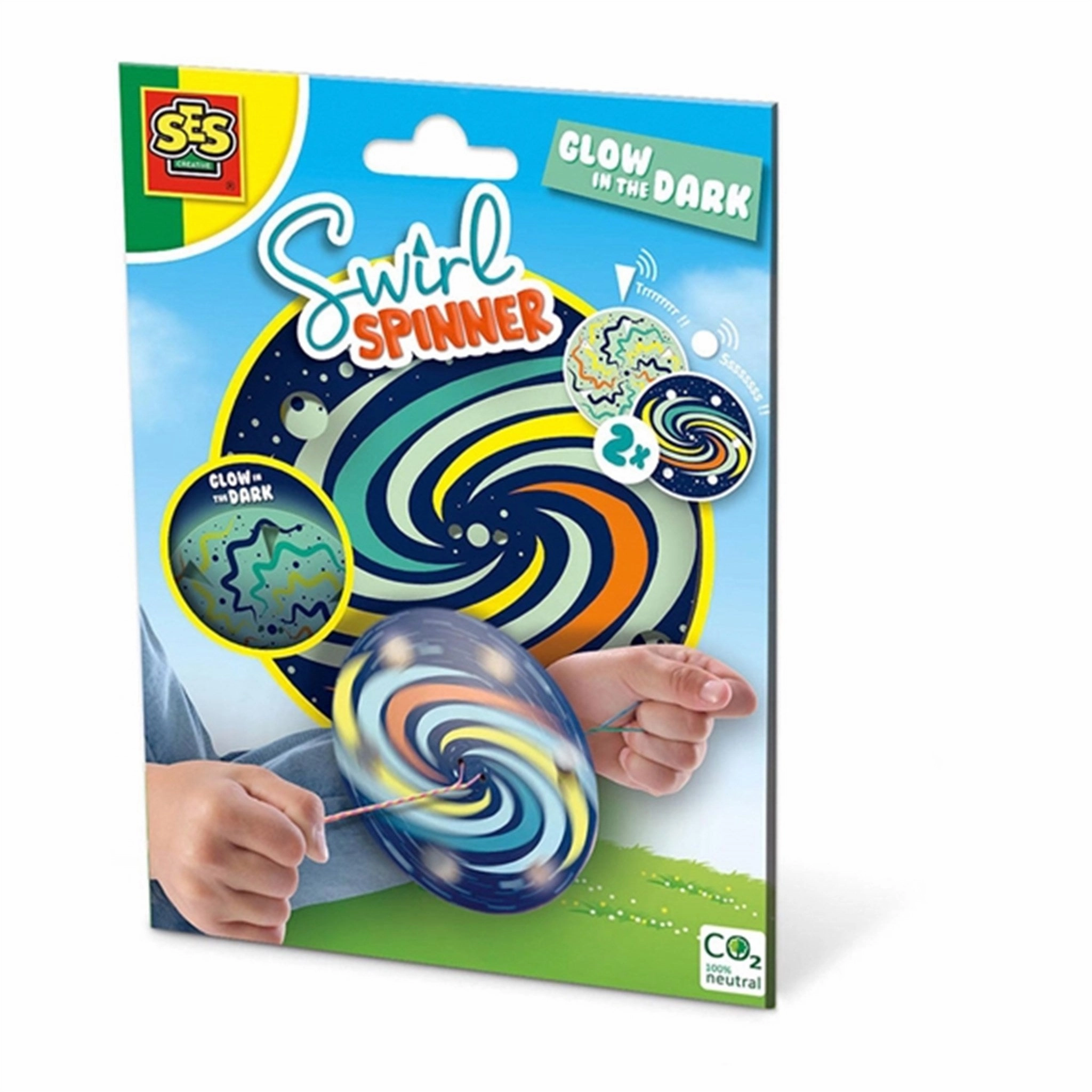 SES Creative - Swirl Spinner - Glow In The Dark