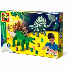 SES Creative Wood Dino - Glow in the Dark