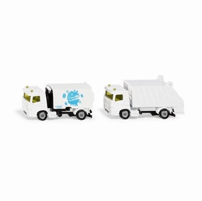 Siku Toys 1687 Municipal Road Sweeper and Garbage Truck
