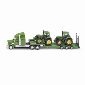 Siku Toys 1837 Low Loader with John Deere Tractors