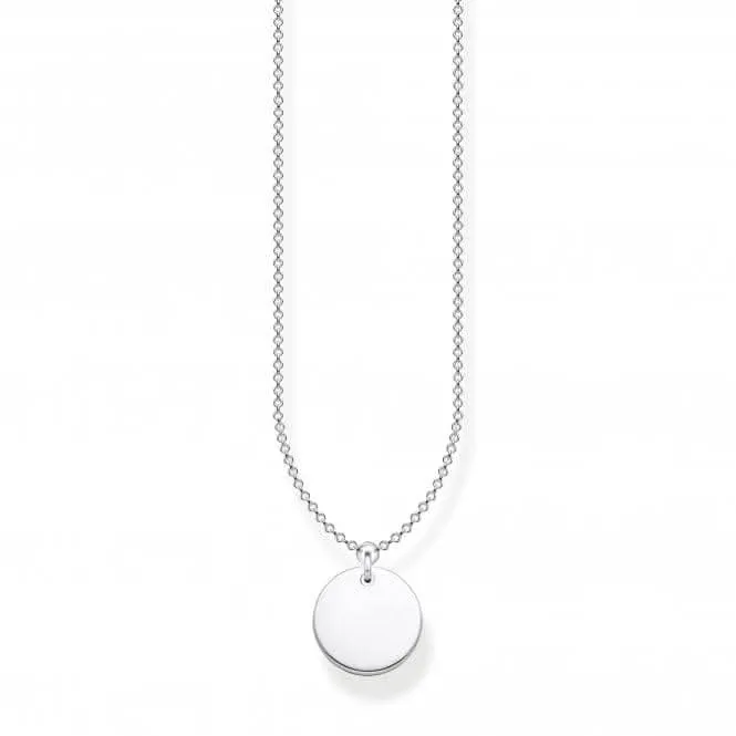 Silver Engravable Coin Necklace KE1958-001-21-L45v Thomas Sabo Necklaces