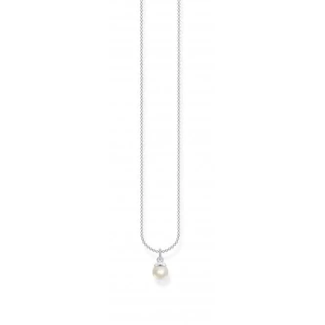 Silver Pearl Necklace 45cm KE2076-082-14-L45v Thomas Sabo Necklaces