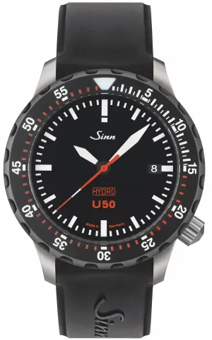 Sinn Watches Sinn U50 Hydro SDR Silicone Black Watch