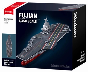 Sluban Toys Sluban | Aircraft Carrier Fujian 1:450 Scale 1312Pcs