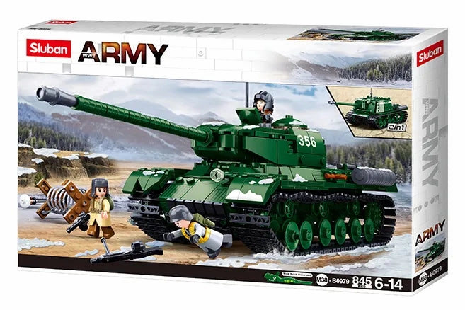 Sluban Toys Sluban | Army Battle Of Budapest - Is2  Heavy Tank 845 Pcs