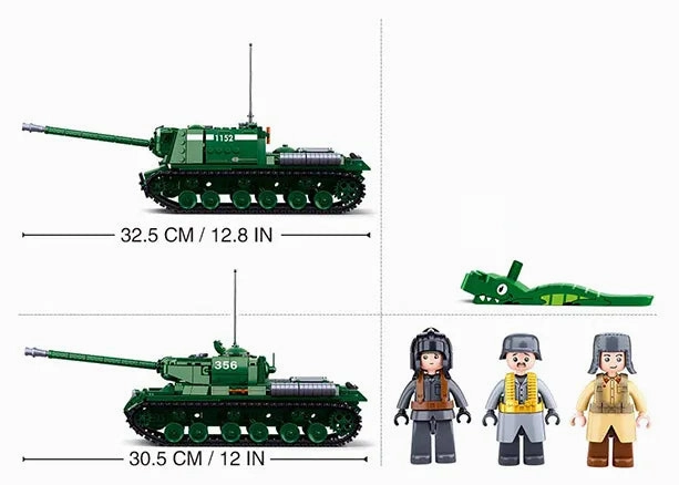 Sluban Toys Sluban | Army Battle Of Budapest - Is2  Heavy Tank 845 Pcs