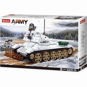 Sluban Toys Sluban | Army Battle Of Budapest - T-34/35 Medium Heavy Tank 518pcs