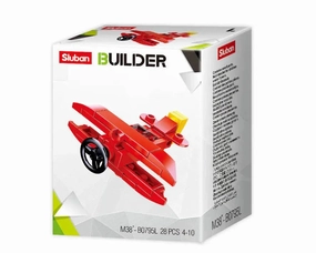 Sluban Toys Sluban | Builder Red Plane 28 Pcs