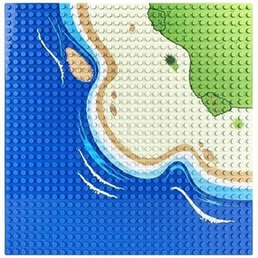 Sluban Toys Sluban | Building Base Plates - Ocean Corner