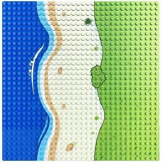 Sluban Toys Sluban | Building Base Plates - Ocean Straight