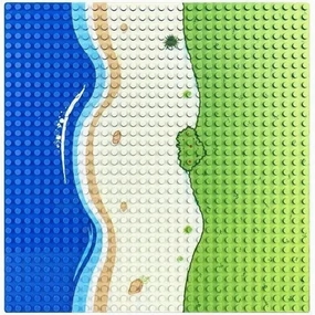 Sluban Toys Sluban | Building Base Plates - Ocean Straight