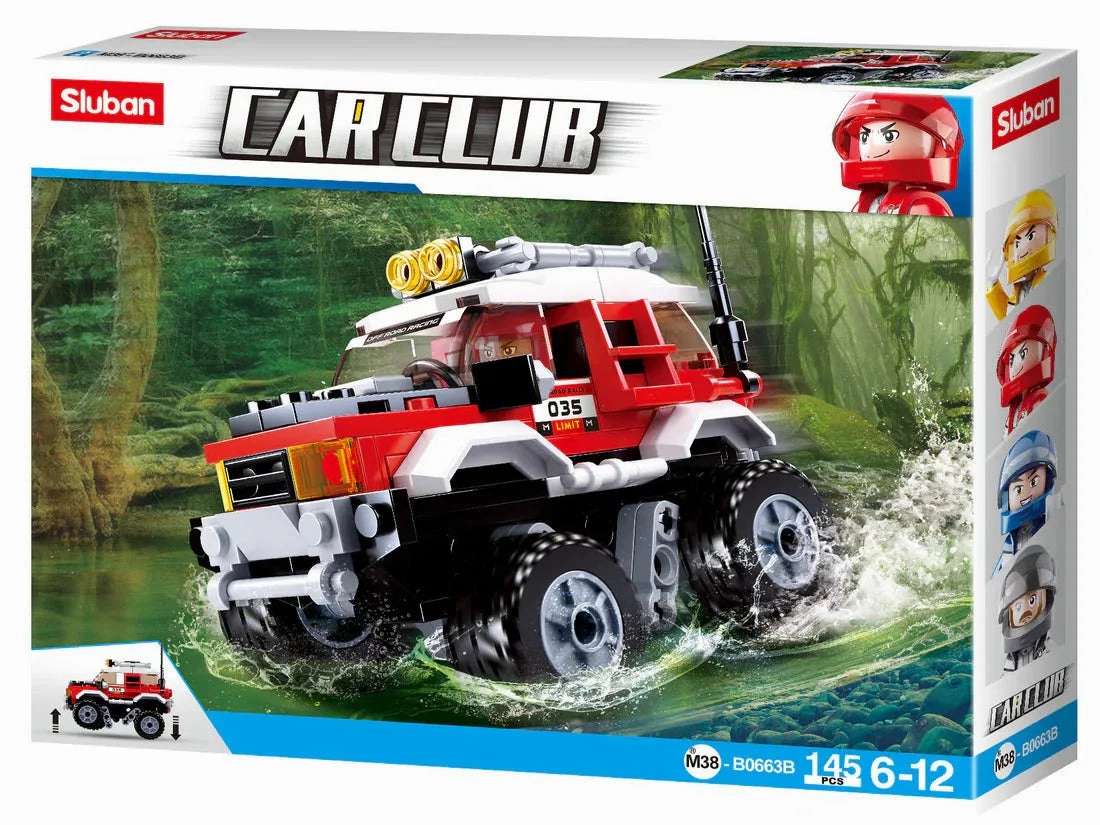 Sluban Toys Sluban | Car Club Offroad Red 145 Pcs