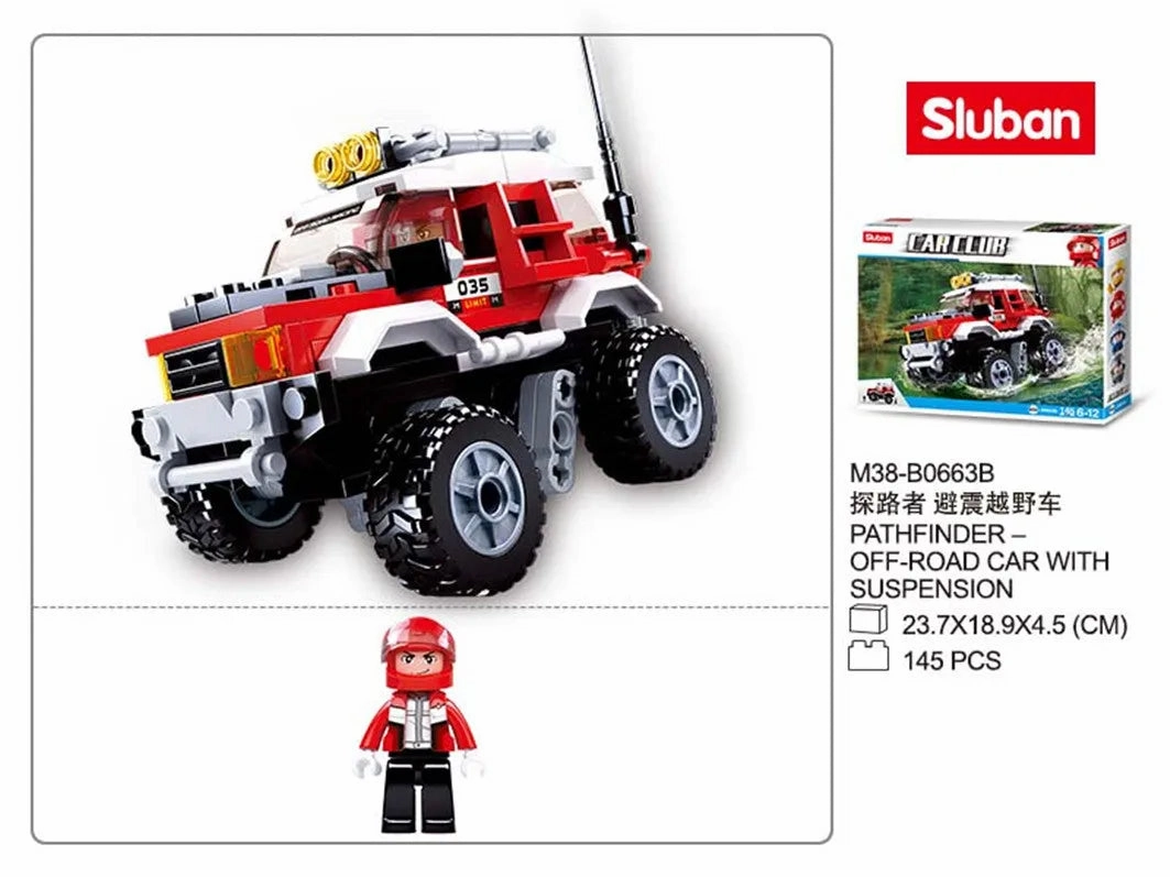 Sluban Toys Sluban | Car Club Offroad Red 145 Pcs