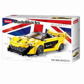 Sluban Toys Sluban | English Super Car (Yellow) 283Pcs