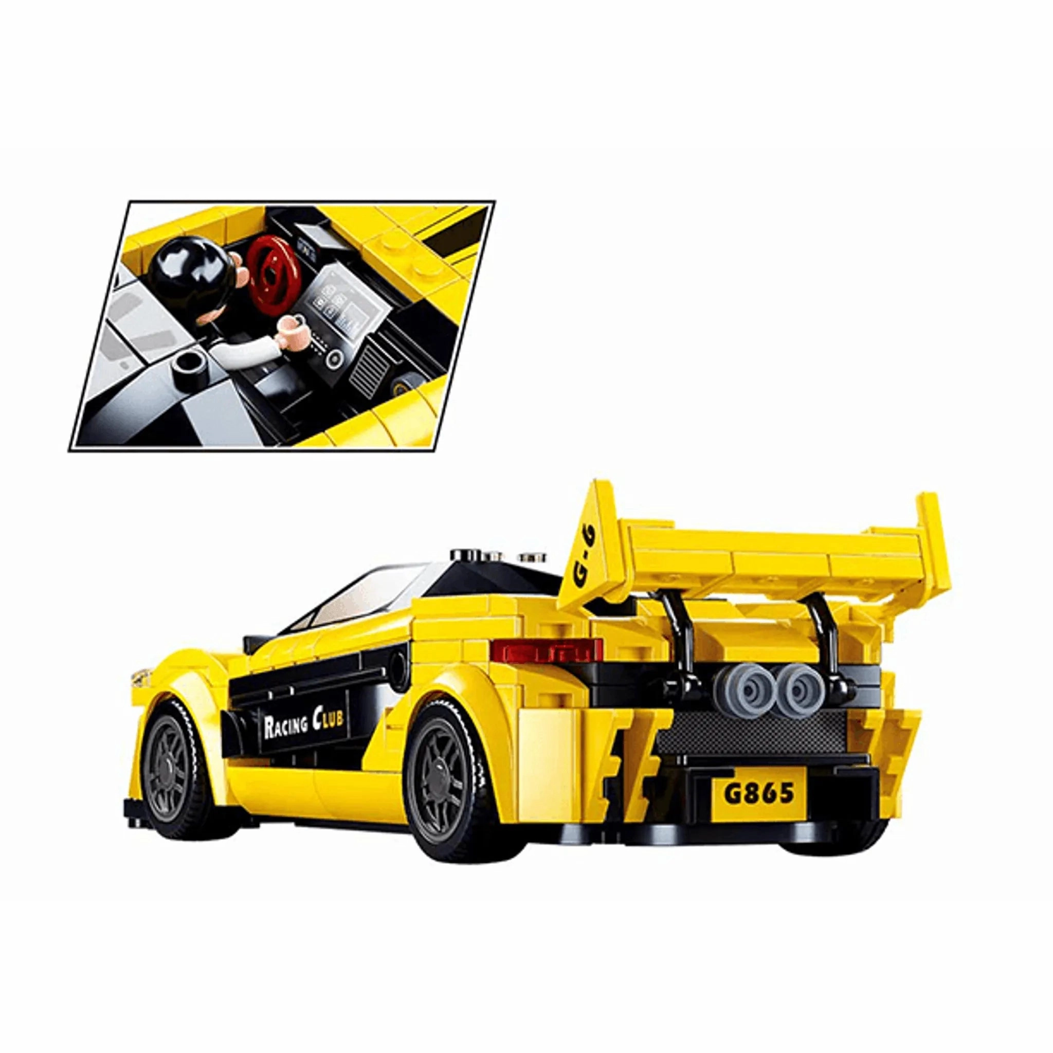 Sluban Toys Sluban | English Super Car (Yellow) 283Pcs
