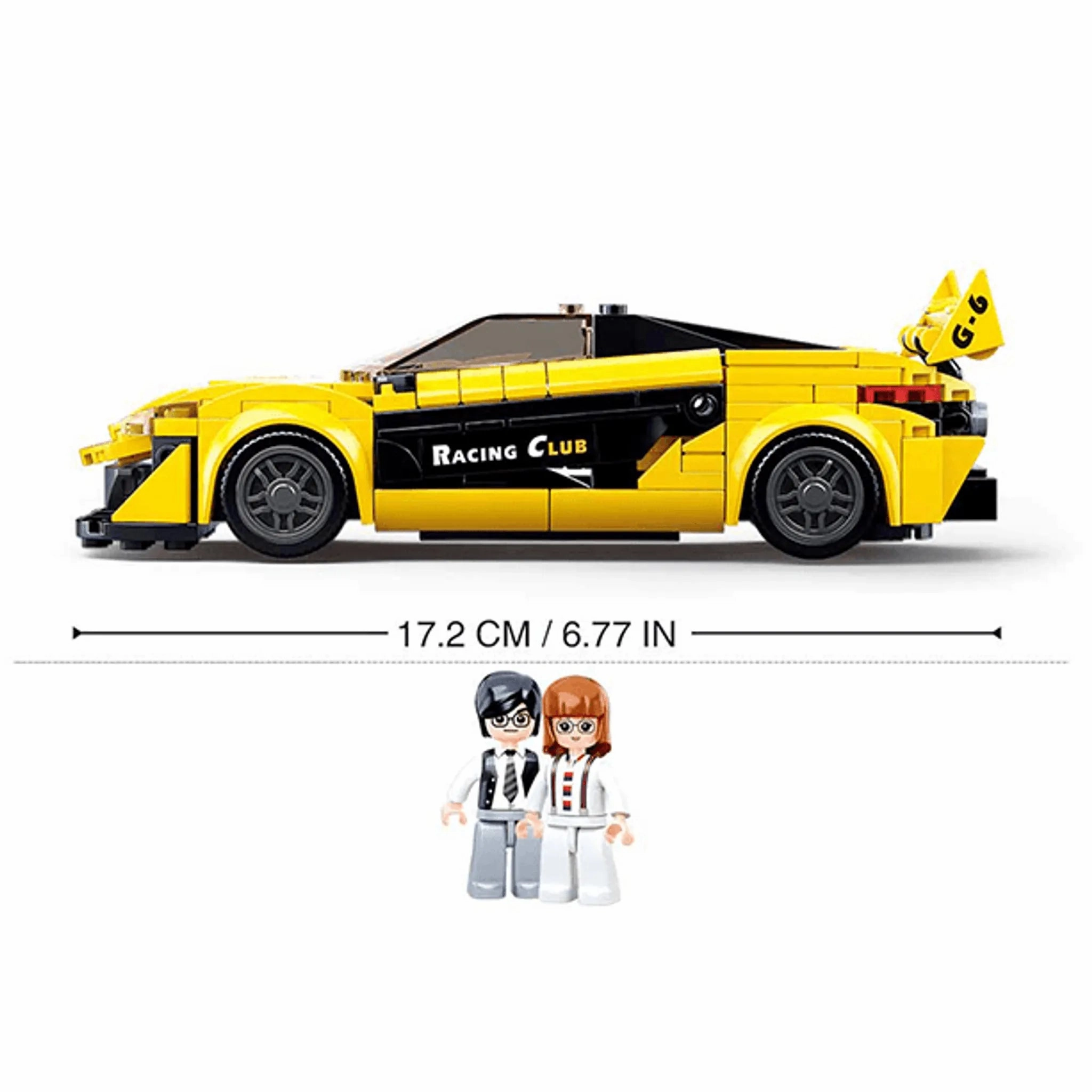 Sluban Toys Sluban | English Super Car (Yellow) 283Pcs