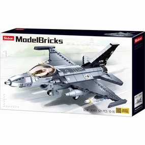 Sluban Toys Sluban | F-16C Falcon Fighter - 521pcs