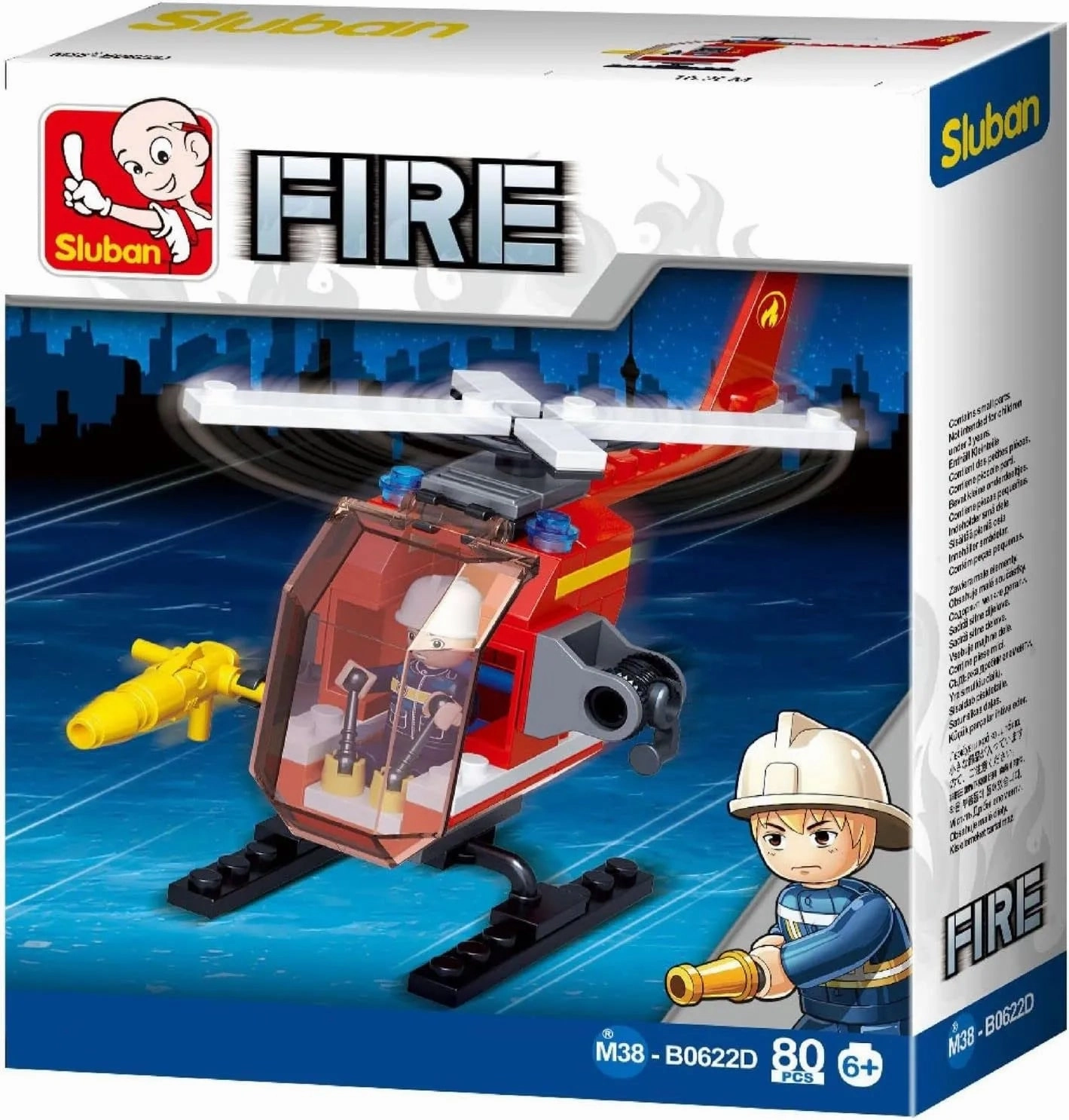 Sluban Toys Sluban | Fire Helicopter 80 Pcs