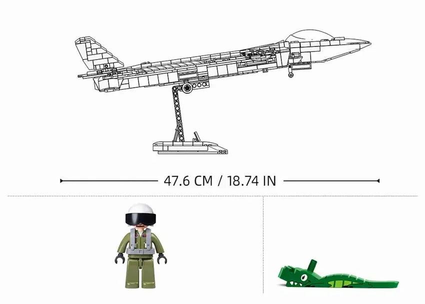 Sluban Toys Sluban | J20 Stealth Aircraft | 1007 Pieces