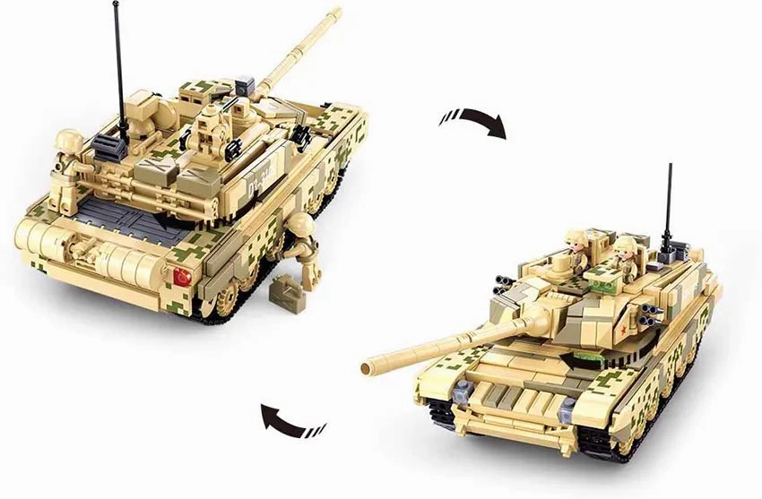 Sluban Toys Sluban | Main Battle 2 In 1 Tank 99A 893 Pcs