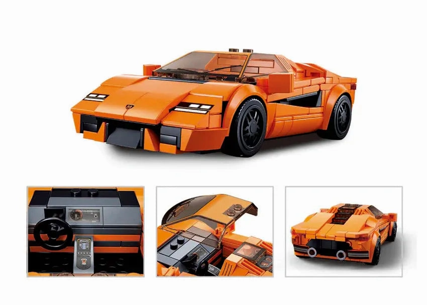 Sluban Toys Sluban | Model Bricks | 2020 Sports Car Orange Scale 1:32 264 Pcs