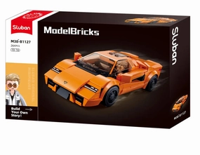 Sluban Toys Sluban | Model Bricks | 2020 Sports Car Orange Scale 1:32 264 Pcs