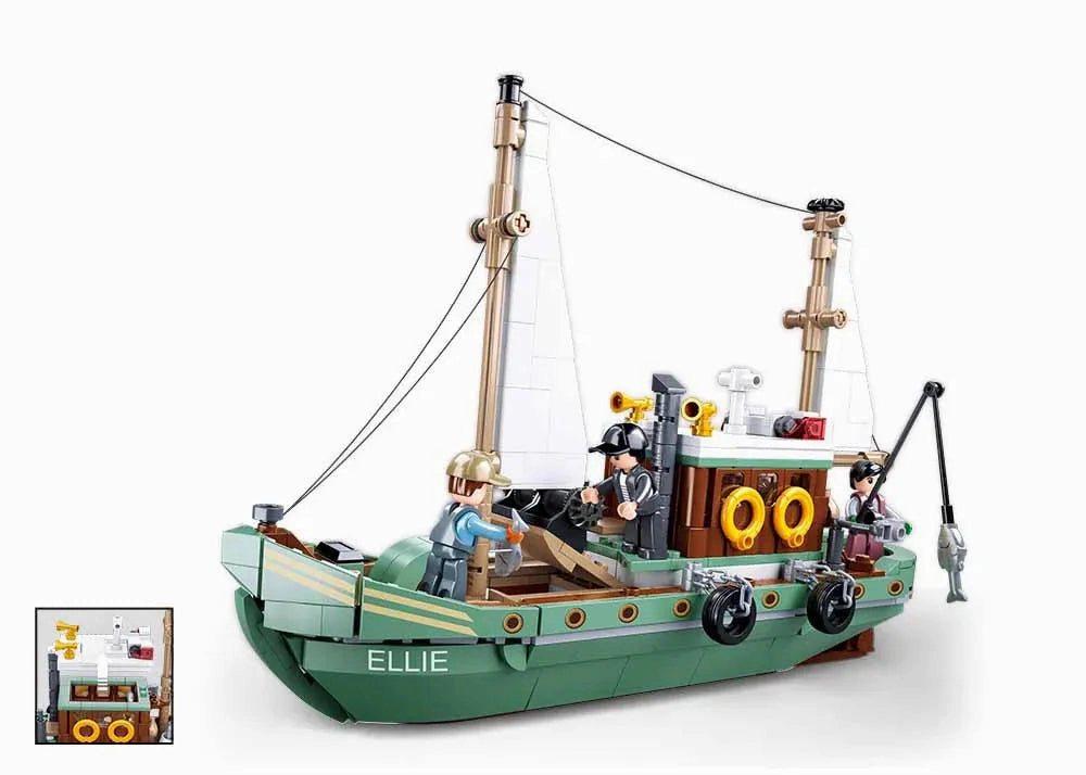 Sluban Toys Sluban | Model Bricks | Fishing Boat 610 Pcs