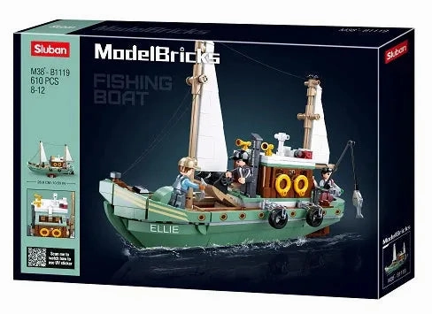 Sluban Toys Sluban | Model Bricks | Fishing Boat 610 Pcs