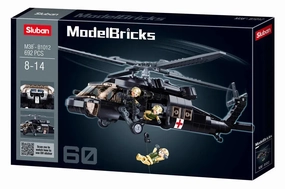 Sluban Toys Sluban | Model Bricks | Helicopter Black Hawk 692 Pcs