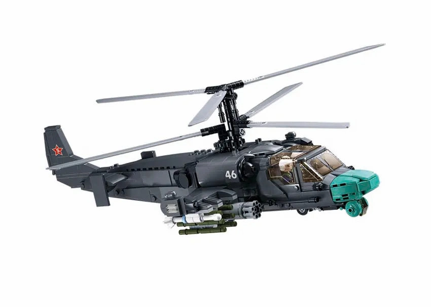 Sluban Toys Sluban | Model Bricks | Ka-52S Helicopter Gunship Scale 1:35 913 Pcs