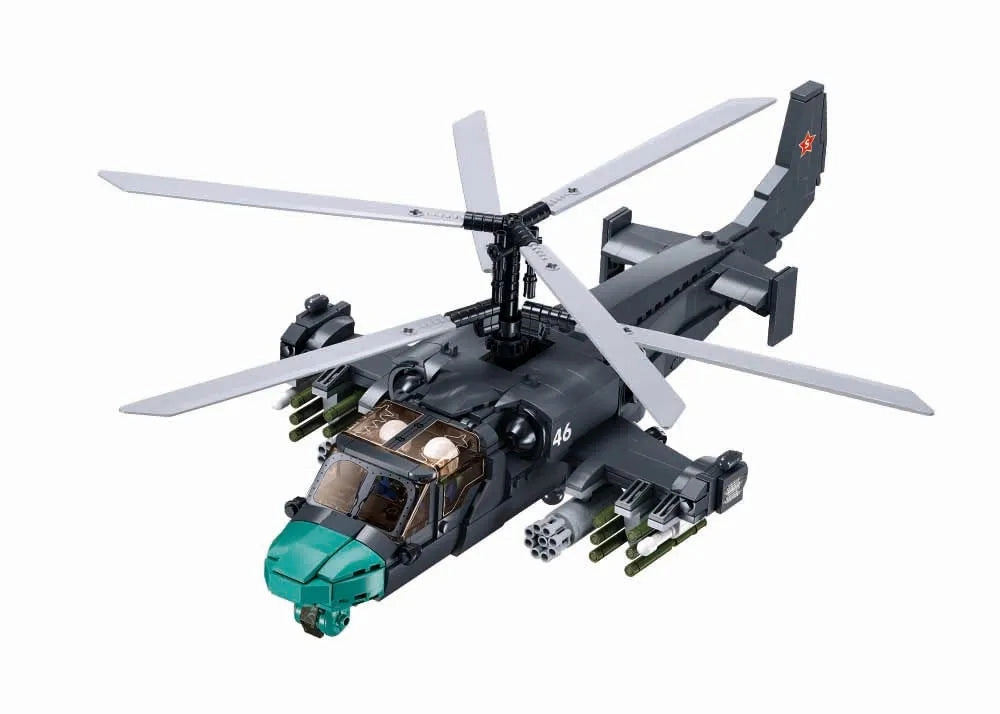 Sluban Toys Sluban | Model Bricks | Ka-52S Helicopter Gunship Scale 1:35 913 Pcs