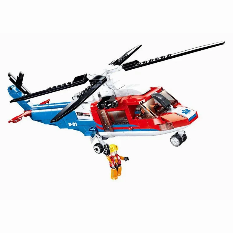 Sluban Toys Sluban | Model Bricks | Sea Rescue Helicopter 402 Pcs