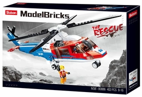Sluban Toys Sluban | Model Bricks | Sea Rescue Helicopter 402 Pcs
