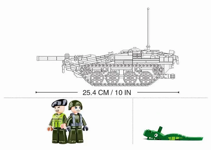 Sluban Toys Sluban | Model Bricks | Tank Strv103 692 Pcs