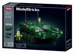 Sluban Toys Sluban | Model Bricks | Tank Strv103 692 Pcs