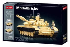 Sluban Toys Sluban | Model Bricks | Tank T-7283 (2 In 1) 770 Pcs