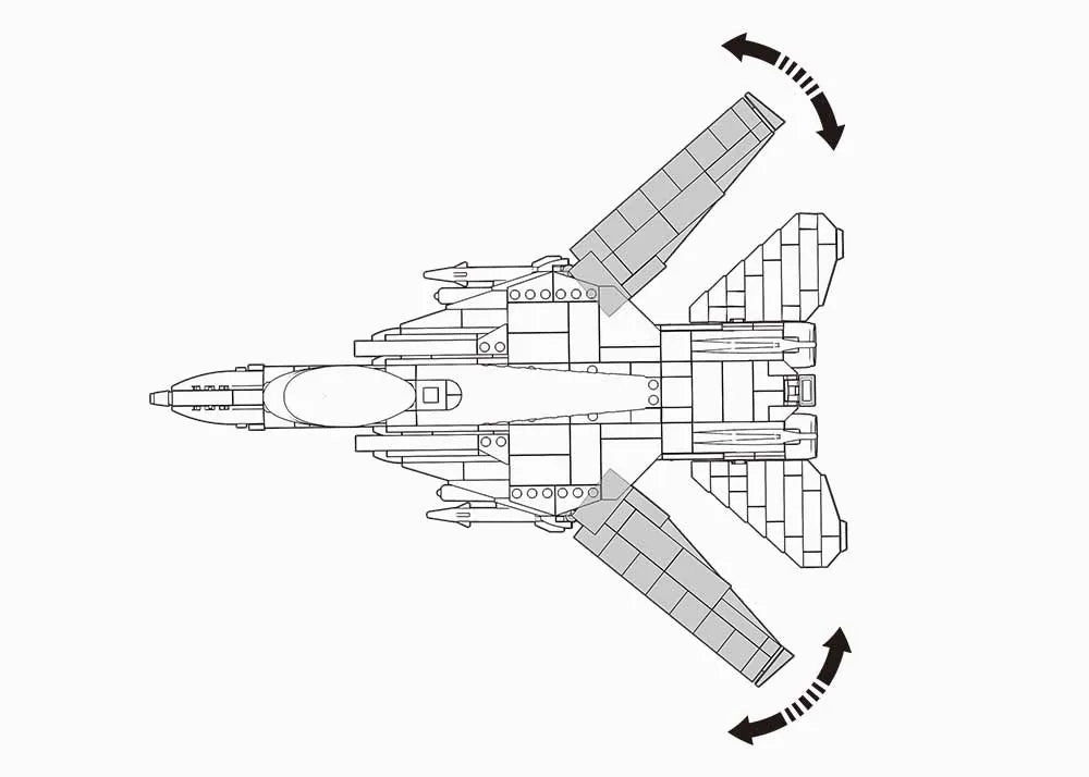 Sluban Toys Sluban | Model Bricks F14 Fighter 404 Pcs