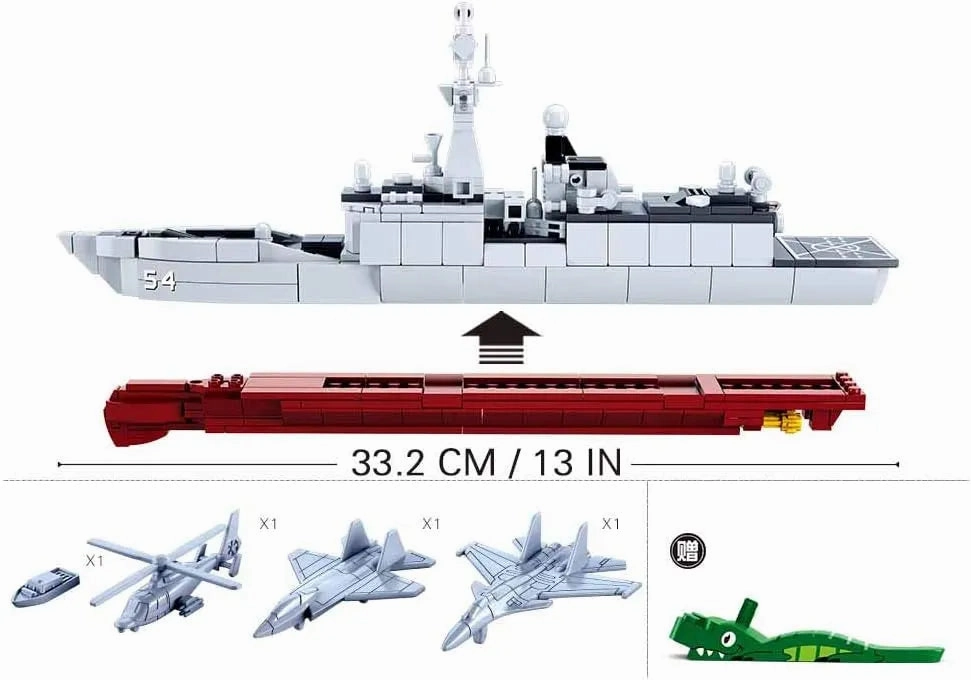 Sluban Toys Sluban | Model Bricks Frigate 054A Scale 1:450 457 Pcs