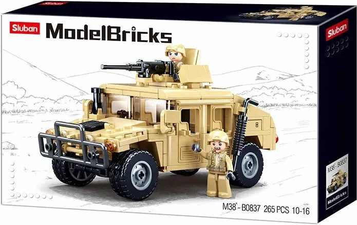 Sluban Toys Sluban | Model Bricks Hummer H2 Assault Vehicle 265 Pcs