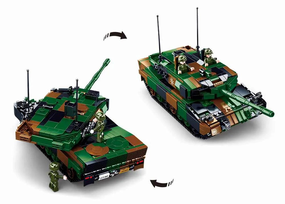 Sluban Toys Sluban | Model Bricks Leopard 2A5 Main Battle Tank 766 Pcs