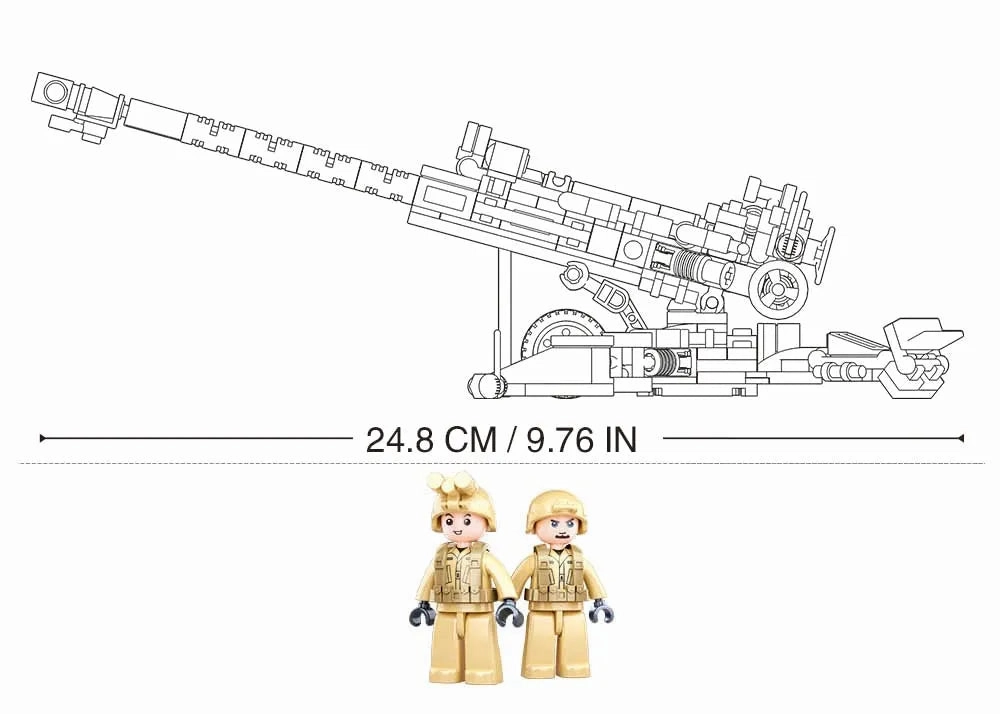 Sluban Toys Sluban | Model Bricks M777 Howitzer 258 Pcs