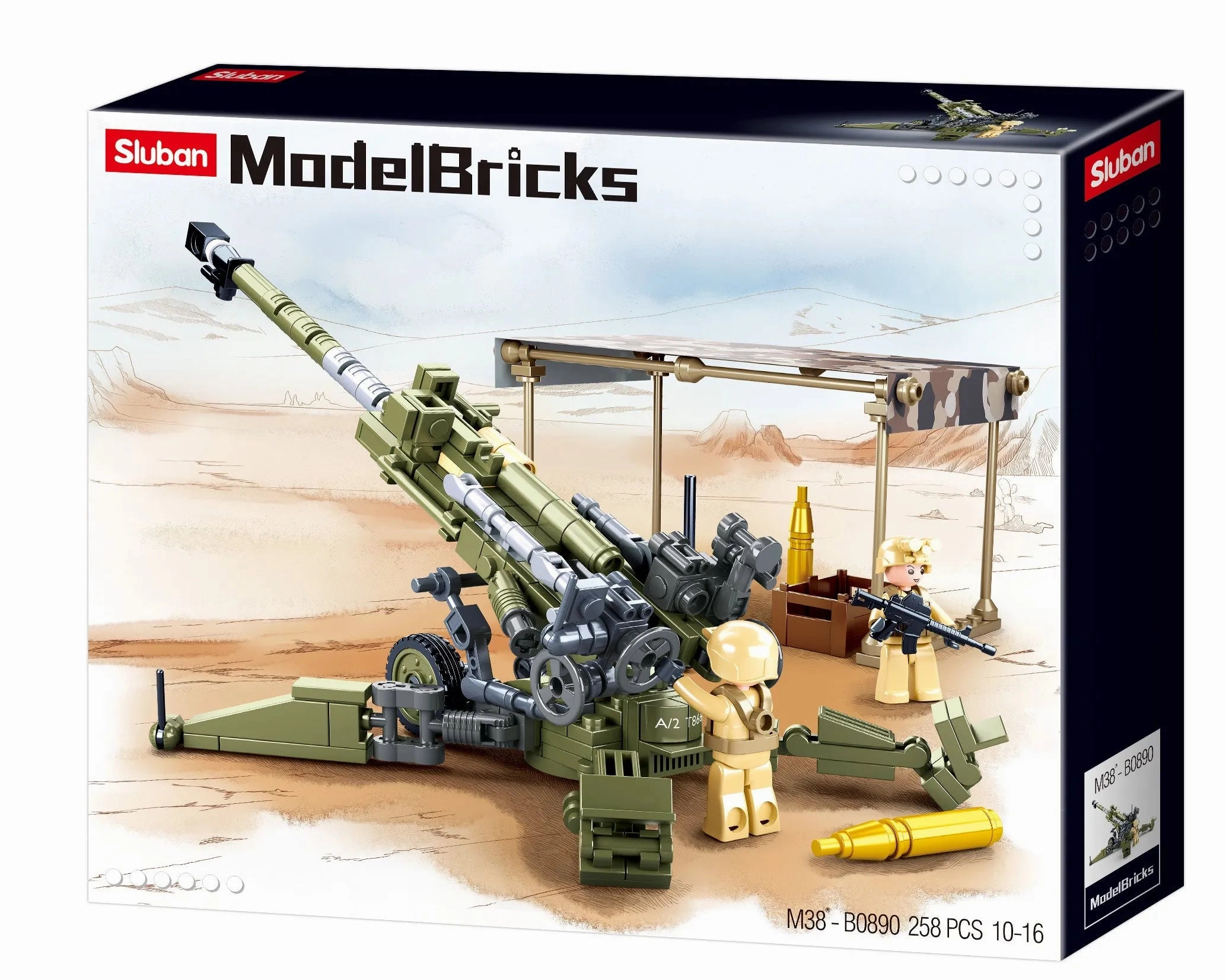 Sluban Toys Sluban | Model Bricks M777 Howitzer 258 Pcs