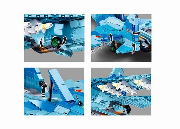 Sluban Toys Sluban | Model Bricks Su-27 Fighter 2 In 1 1040 Pcs
