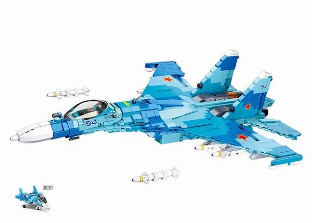 Sluban Toys Sluban | Model Bricks Su-27 Fighter 2 In 1 1040 Pcs