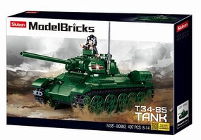 Sluban Toys Sluban | Model Bricks T34-85 Tank 497 Pcs