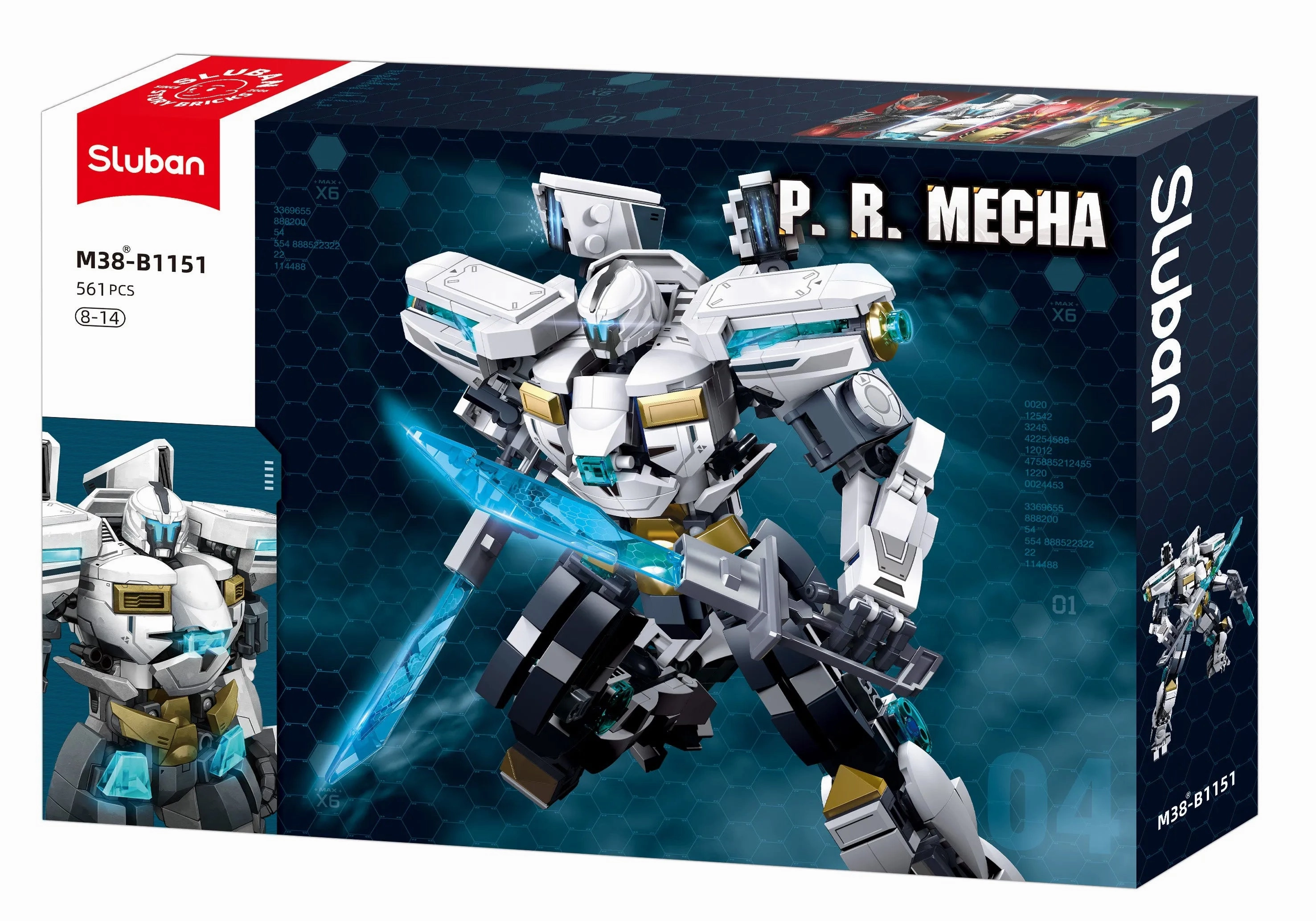 Sluban Toys Sluban | P.R. Mecha Blue 561 Pcs