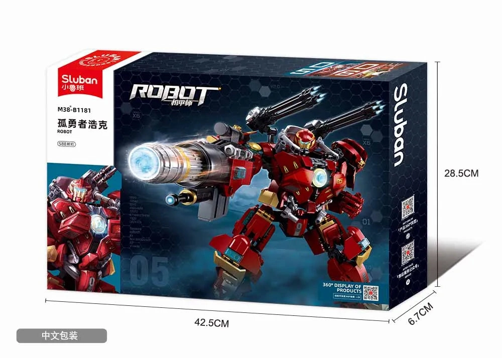 Sluban Toys Sluban | P.R Mecha The Anti-Hulk Mech 588 Pcs